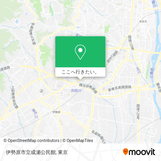 伊勢原市立成瀬公民館地図
