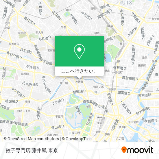 餃子専門店 藤井屋地図