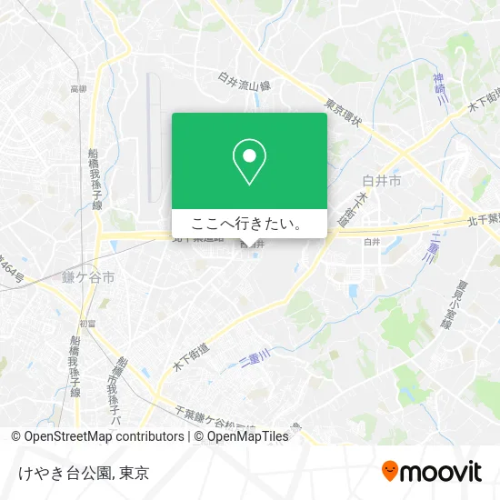けやき台公園地図