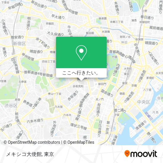 メキシコ大使館地図