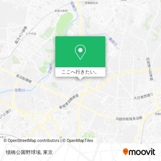 犢橋公園野球場地図