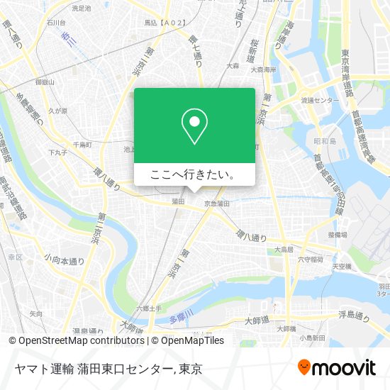ヤマト運輸 蒲田東口センター地図