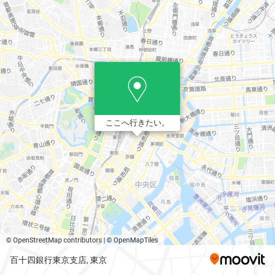 百十四銀行東京支店地図