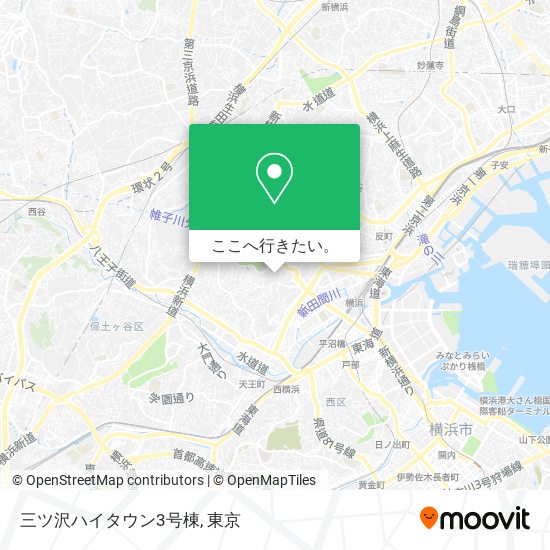 三ツ沢ハイタウン3号棟地図