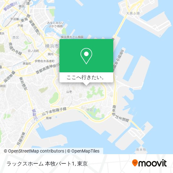 ラックスホーム 本牧パート1地図