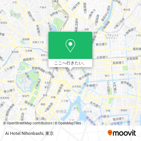 Ai Hotel Nihonbashi地図