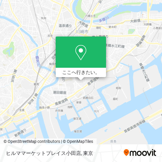 ヒルママーケットプレイス小田店地図