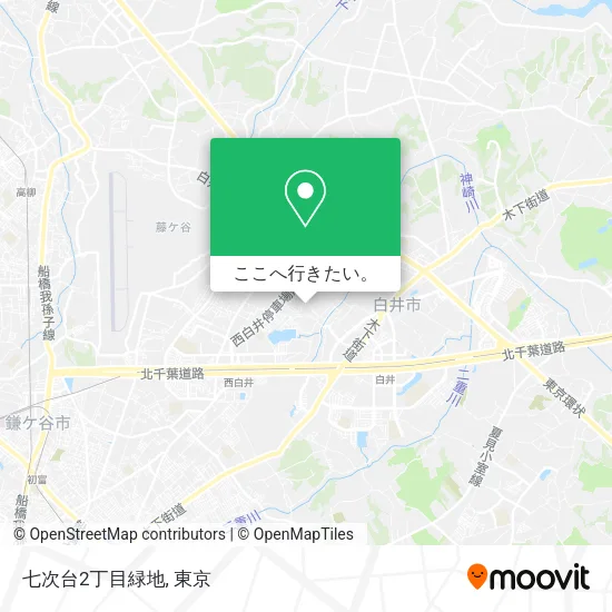 七次台2丁目緑地地図
