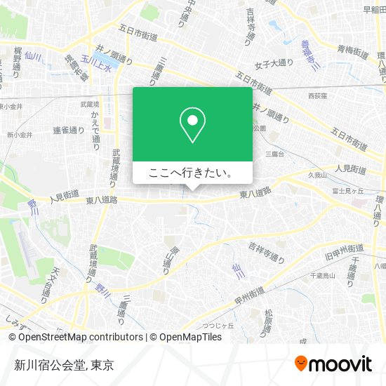 新川宿公会堂地図