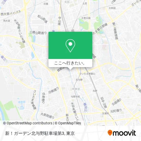 新！ガーデン北与野駐車場第3地図