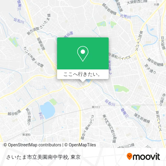 さいたま市立美園南中学校地図