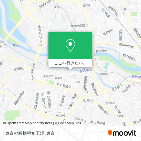 東京都板橋福祉工場地図