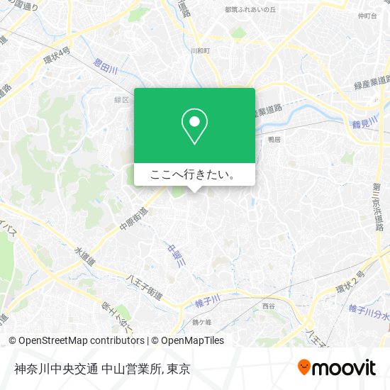 神奈川中央交通 中山営業所地図