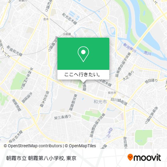 朝霞市立 朝霞第八小学校地図