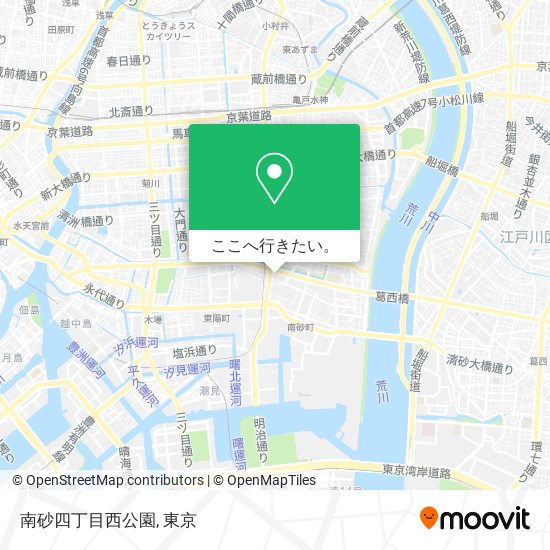 南砂四丁目西公園地図