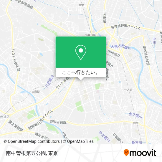 南中曽根第五公園地図