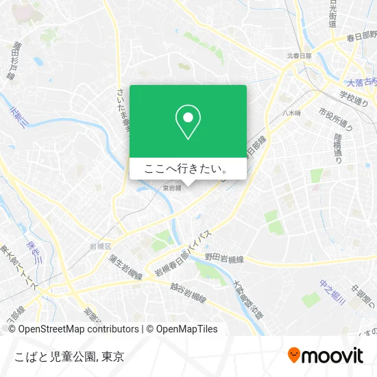 こばと児童公園地図