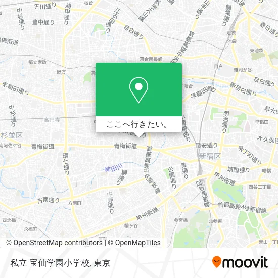 私立 宝仙学園小学校地図