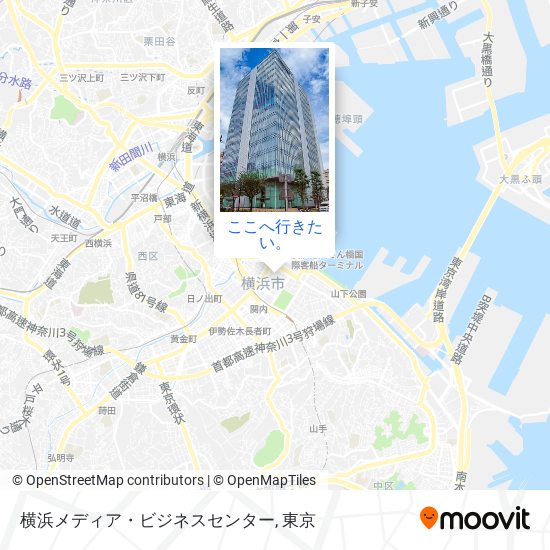 横浜メディア・ビジネスセンター地図