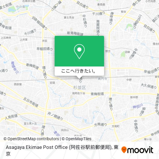 Asagaya Ekimae Post Office (阿佐谷駅前郵便局)地図