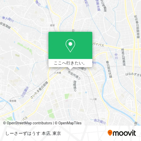 しーさーずはうす 本店地図