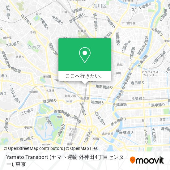 Yamato Transport (ヤマト運輸 外神田4丁目センター)地図
