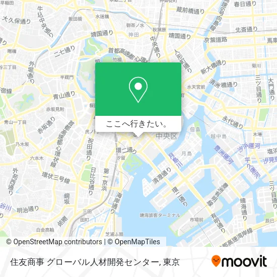 住友商事 グローバル人材開発センター地図