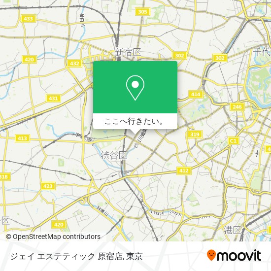 ジェイ エステティック 原宿店地図