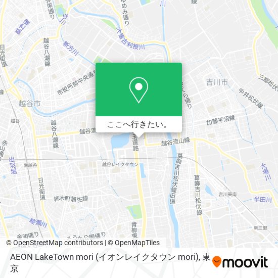 AEON LakeTown mori (イオンレイクタウン mori)地図