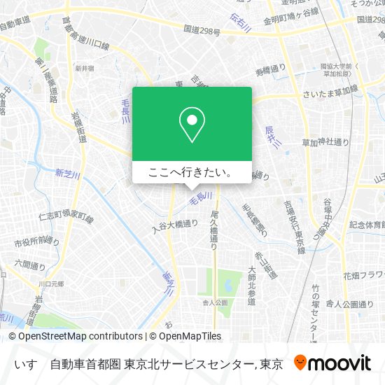 いすゞ自動車首都圏 東京北サービスセンター地図