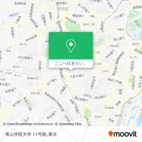 青山学院大学 11号館地図
