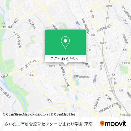 さいたま市総合療育センター ひまわり学園地図