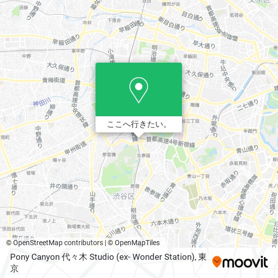 Pony Canyon 代々木 Studio (ex- Wonder Station)地図