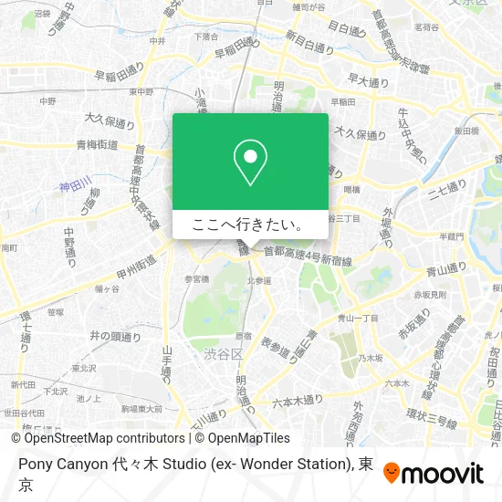 Pony Canyon 代々木 Studio (ex- Wonder Station)地図
