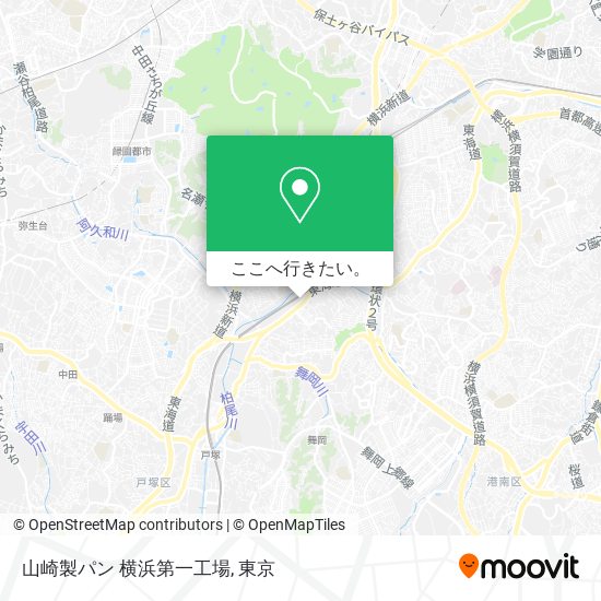 山崎製パン 横浜第一工場地図