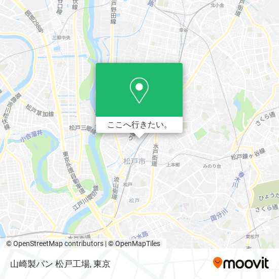 山崎製パン 松戸工場地図