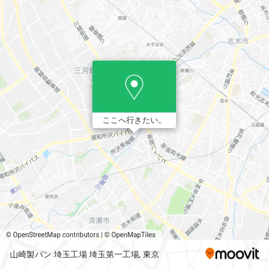 山崎製パン 埼玉工場 埼玉第一工場地図