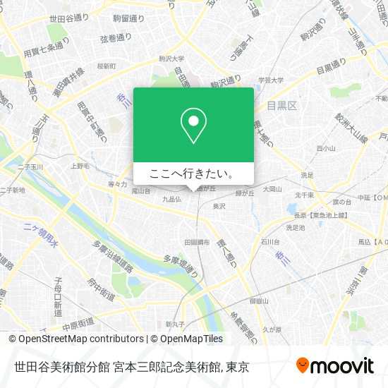 世田谷美術館分館 宮本三郎記念美術館地図
