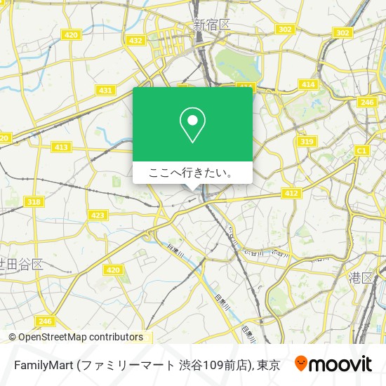FamilyMart (ファミリーマート 渋谷109前店)地図