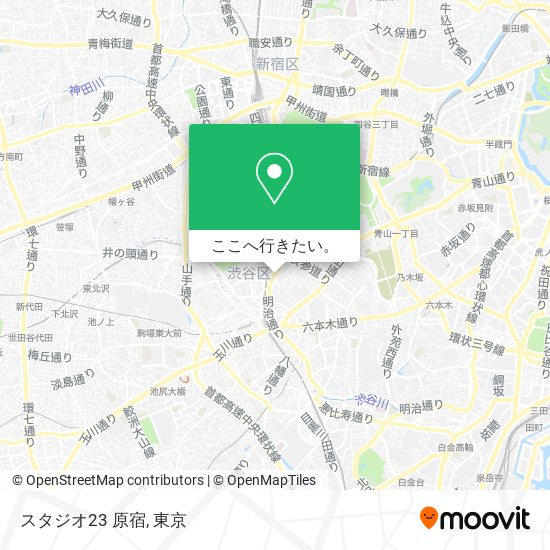 スタジオ23 原宿地図