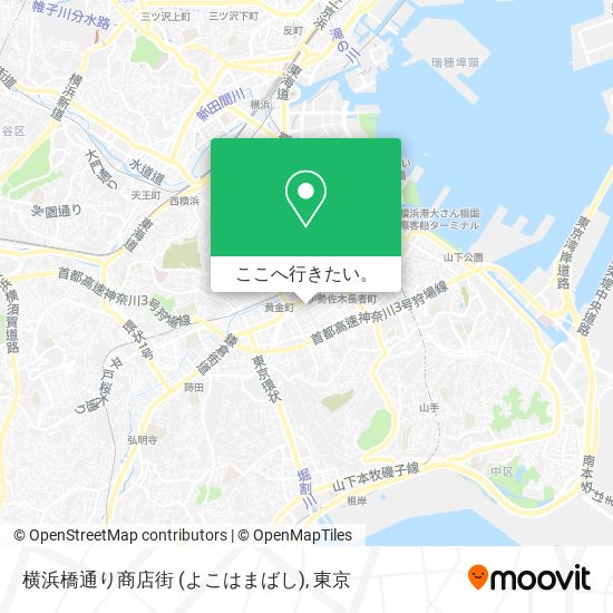 横浜橋通り商店街 (よこはまばし)地図