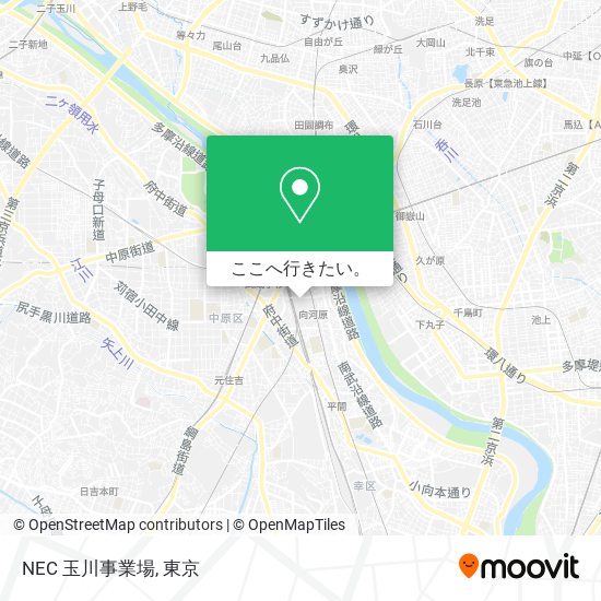 NEC 玉川事業場地図