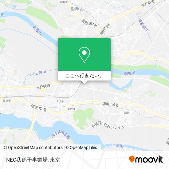 NEC我孫子事業場地図