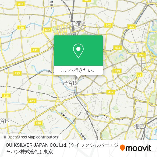 QUIKSILVER JAPAN CO., Ltd. (クイックシルバー・ジャパン株式会社)地図