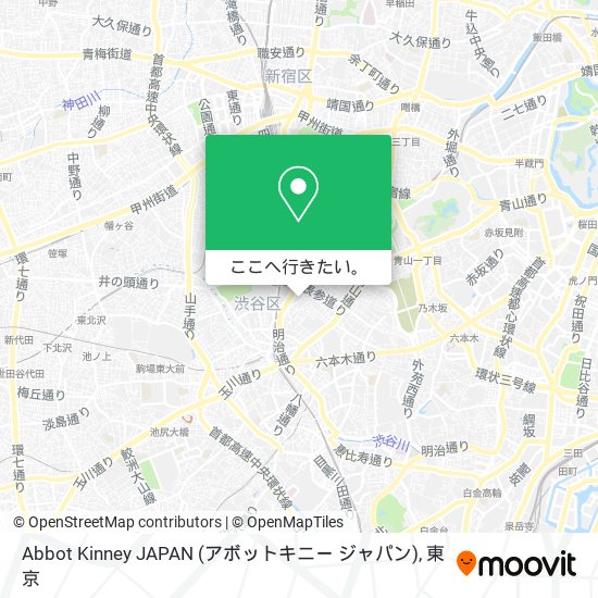 Abbot Kinney JAPAN (アボットキニー ジャパン)地図
