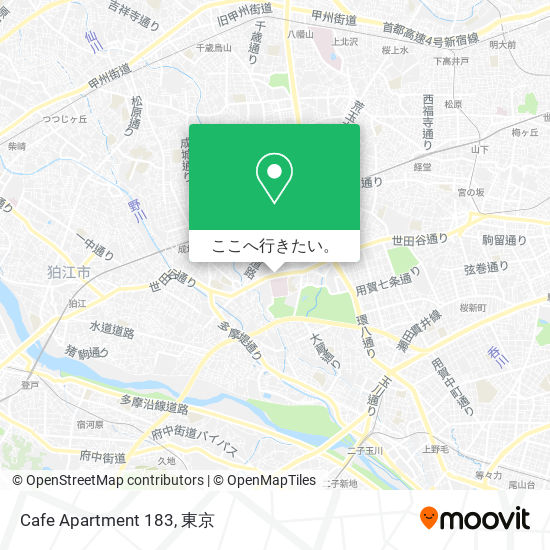 Cafe Apartment 183地図