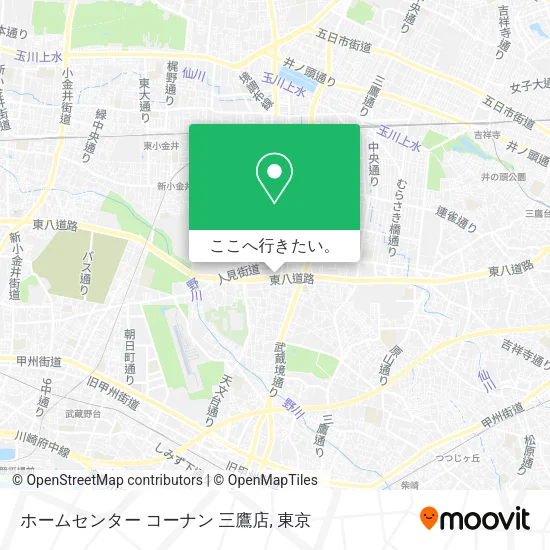 ホームセンター コーナン 三鷹店地図