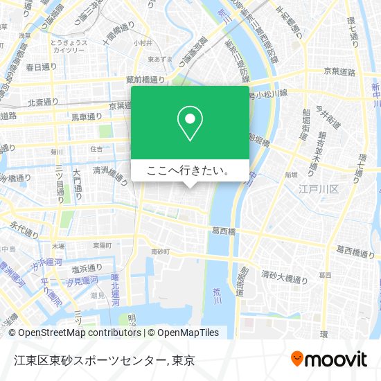 江東区東砂スポーツセンター地図