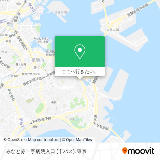 みなと赤十字病院入口 (市バス)地図