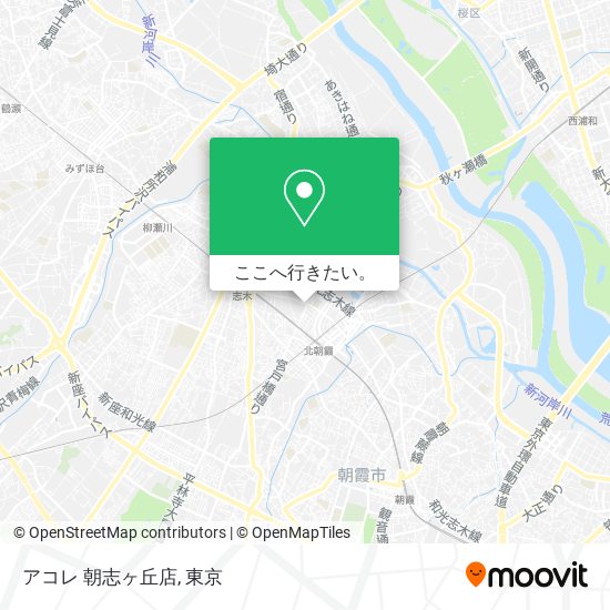アコレ 朝志ヶ丘店地図